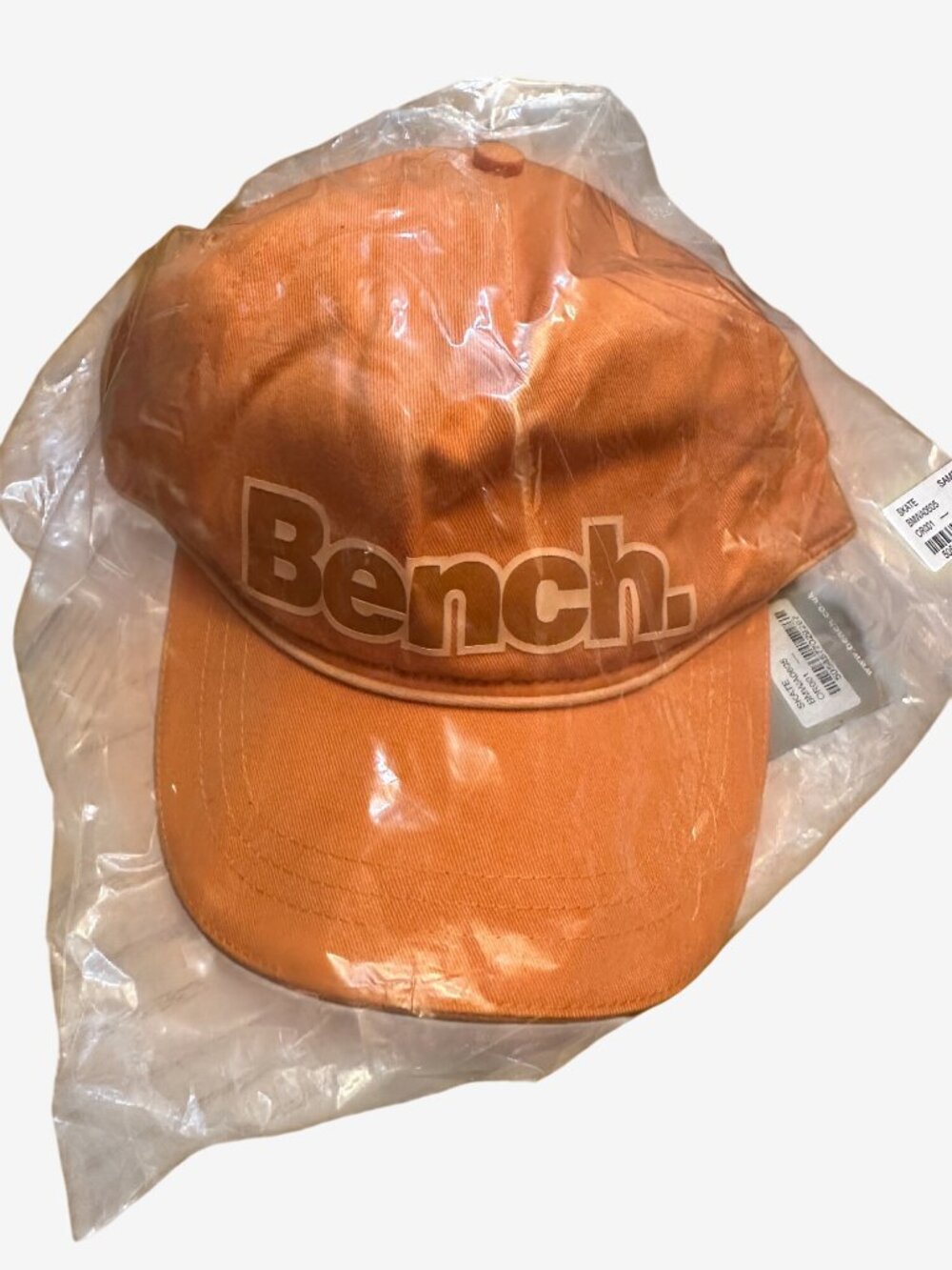 Bench. Orange Skate Cap Adjustable Fit Cotton Unisex